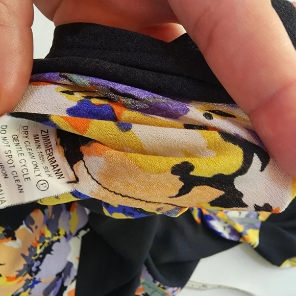 🌸 Zimmerman 100% Silk Printed dress, 0 - Picture 6 of 7